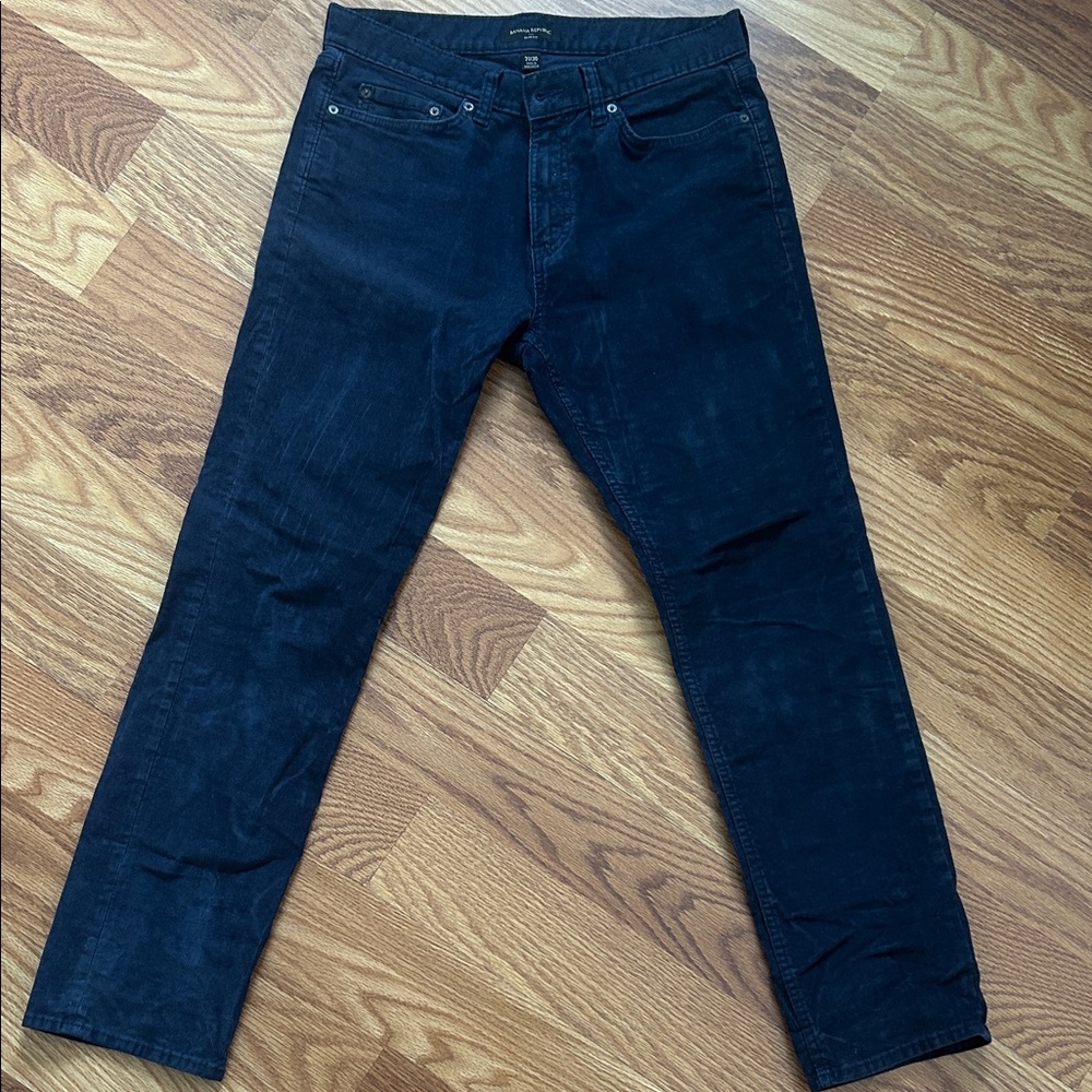 Banana Republic Slim Men's Corduroy Pants - Navy Blue